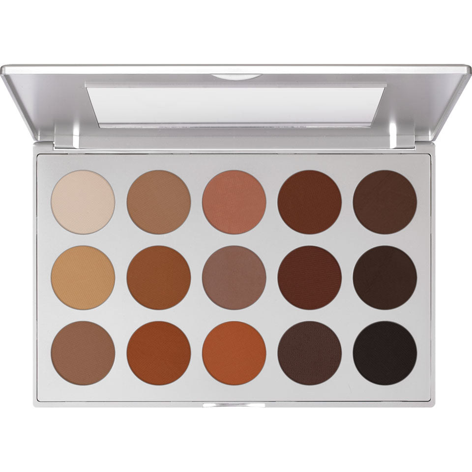 Eye Shadow Paleta con espejo (paleta de 15 sombras mate)