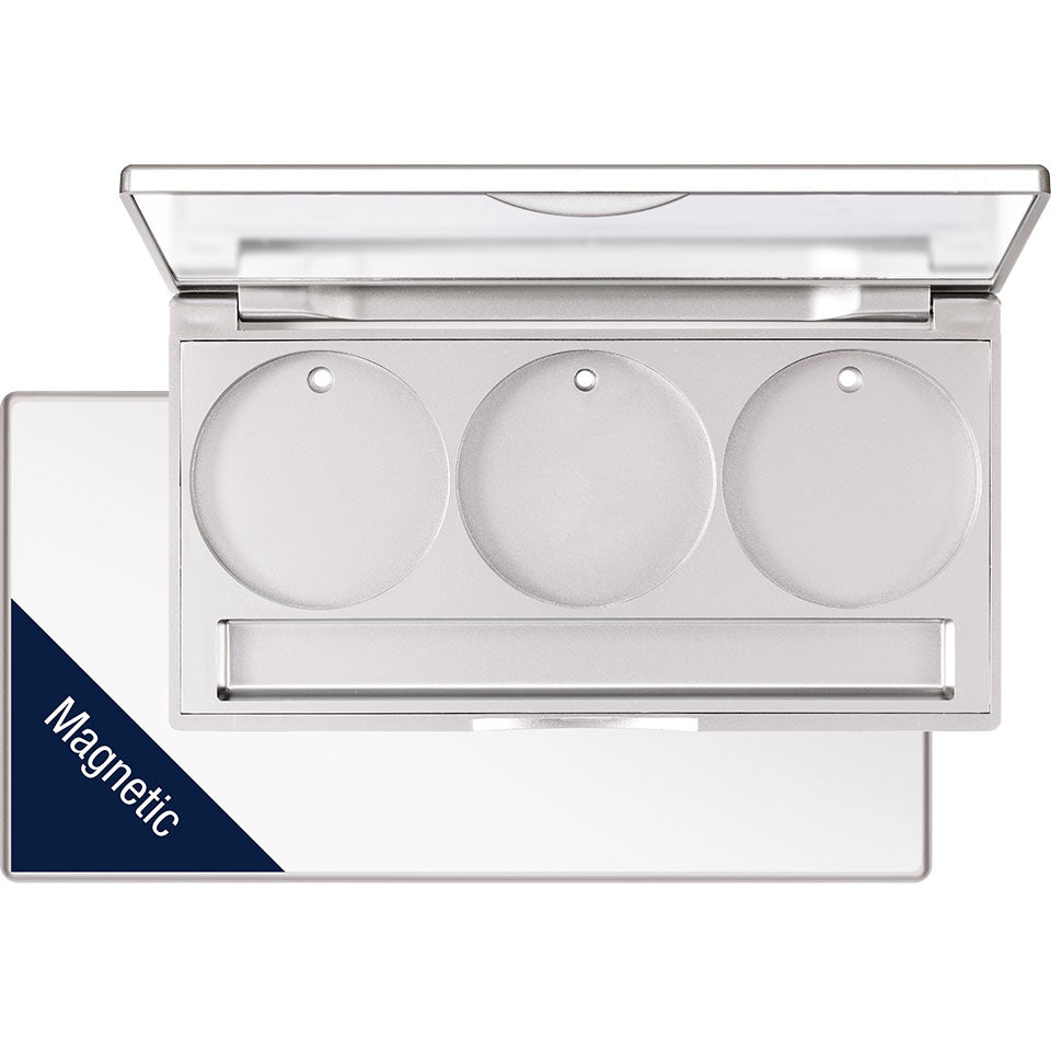 cassette eye shadow trio case (paleta vacia 3 colores)